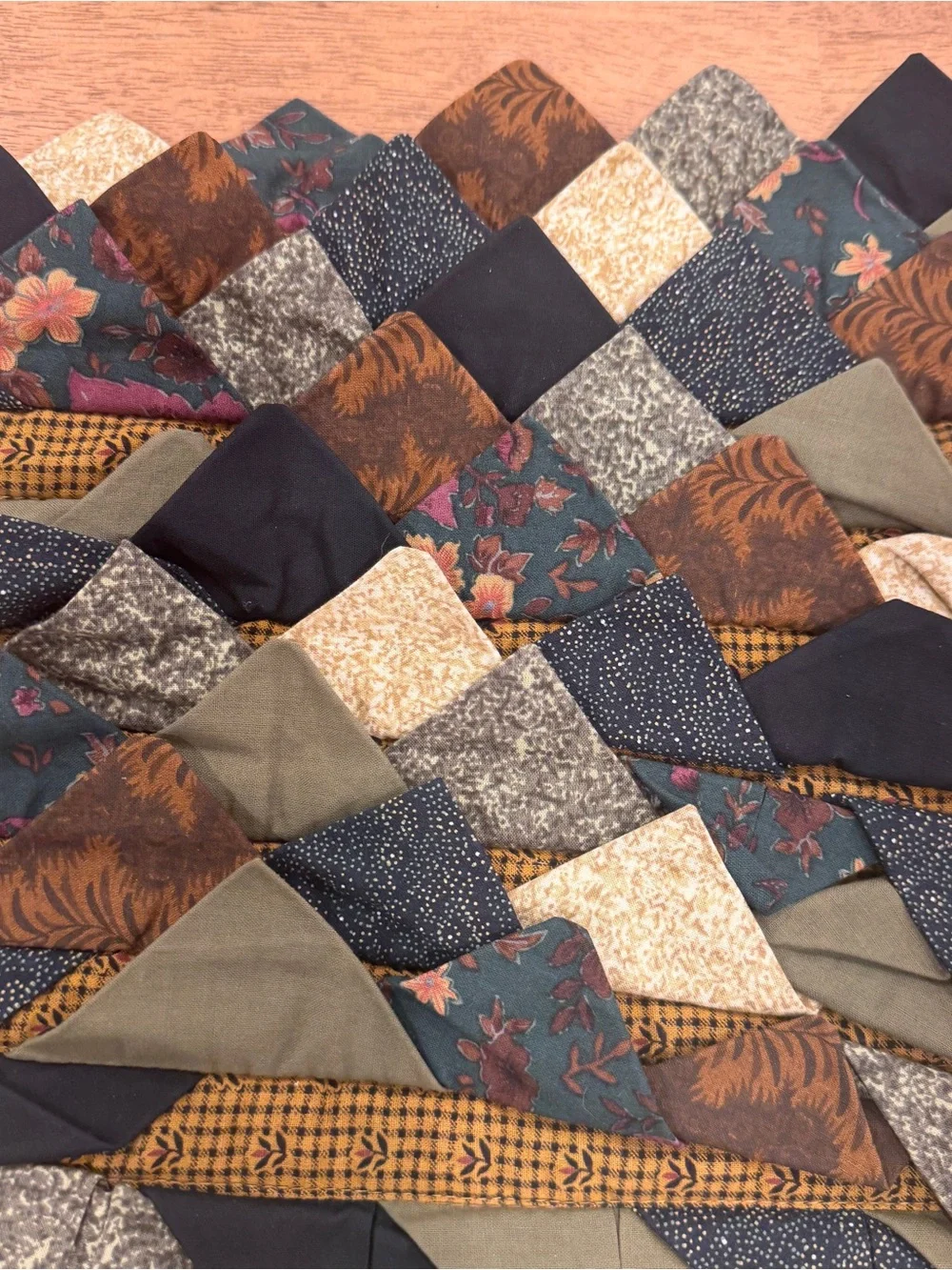 Donna Sharp Patchwork Quilt Decorative Pillow Cover Rustic Cabincore